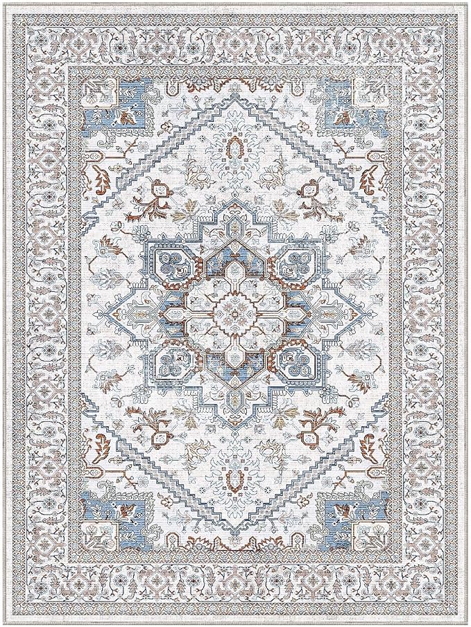 OPPODREAM Soft Neutral Area Rugs 9x12 Living Room, Washable Rugs 9x12 - Image 8