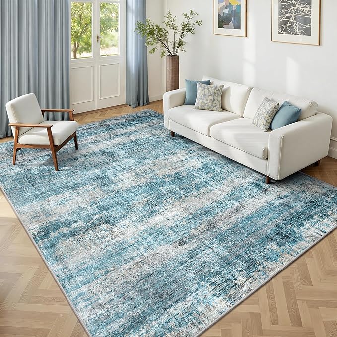 LEPEII 6x9 Area Rugs, Washable Modern Abstract Area Rugs - Image 4