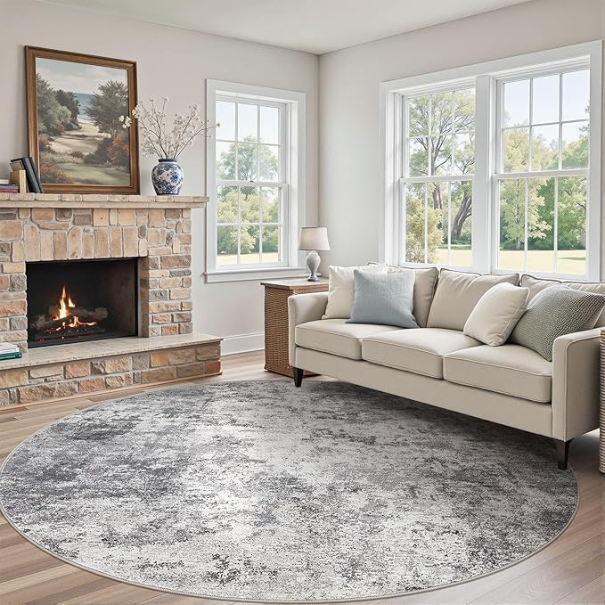 UERMEI 10ft Round Area Rug Living Room Rugs - Image 3