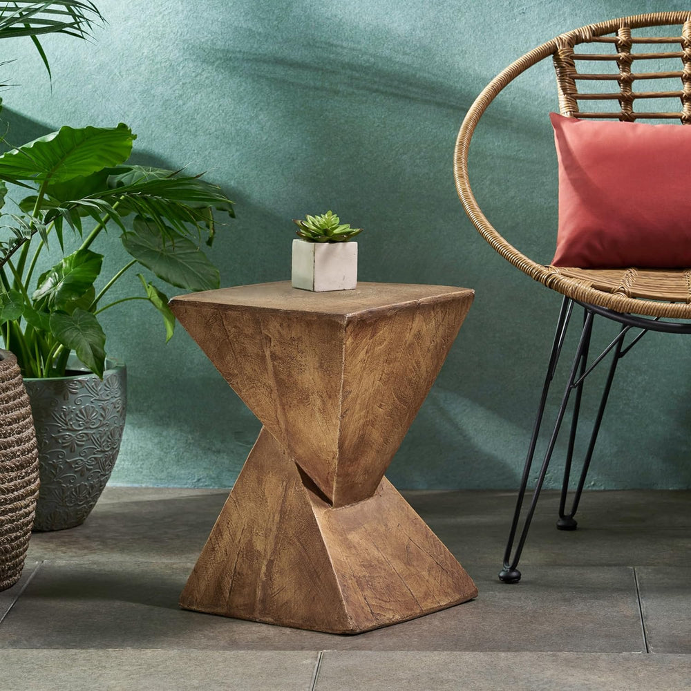 18" H Modern Side Table – Stylish Narrow Cent Table Compatible with Livi...