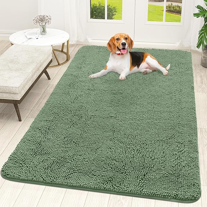 OLANLY Dog Door Mat for Muddy Paws 70x46, Absorbs Moisture and Dirt, Absorbent by OLANLY