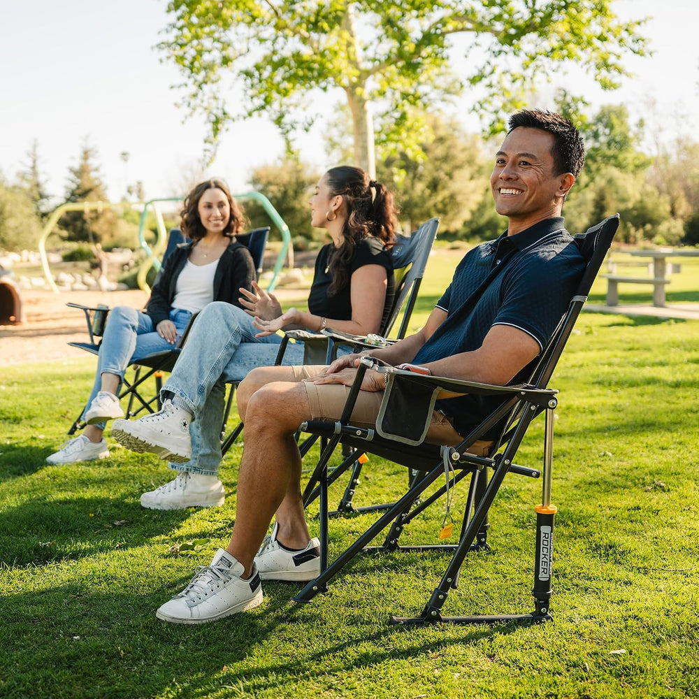 GCI Outdoor Comfort Pro Rocker Camping Chair - Indigo Blue
