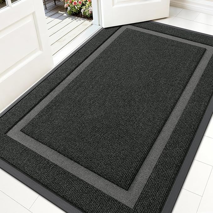 OLANLY Front Door Mat Indoor Outdoor Entrance, Waterproof All-Season, by OLANLY