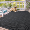OLANLY Front Door Mat Outside Entrance 71x47, Heavy Duty Sturdy Natural Rubber by OLANLY
