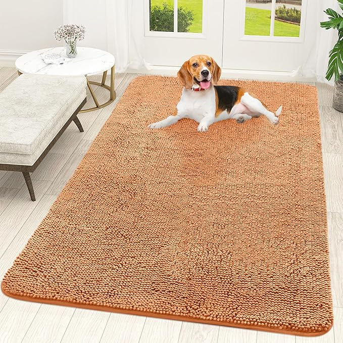 OLANLY Dog Door Mat for Muddy Paws 59x35, Absorbs Moisture and Dirt, Absorbent by OLANLY