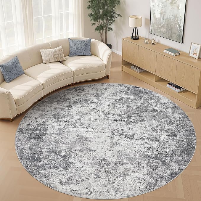 UERMEI 10ft Round Area Rug Living Room Rugs by UERMEI