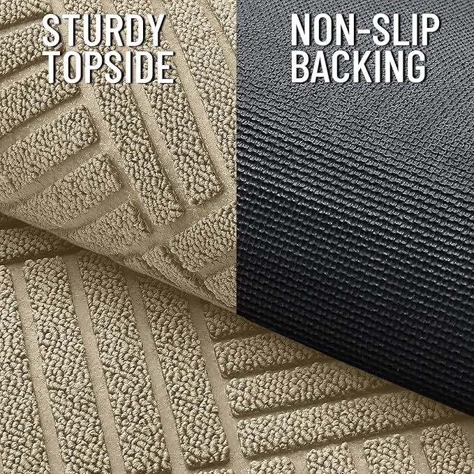 OLANLY Front Door Mat Outside Entrance 71x23, Heavy Duty Sturdy Natural Rubber - Image 3
