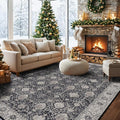 Washable Large 9x12 Area Rug: Indoor Oriental Living Room Carpet by HYHAOYUNLAI