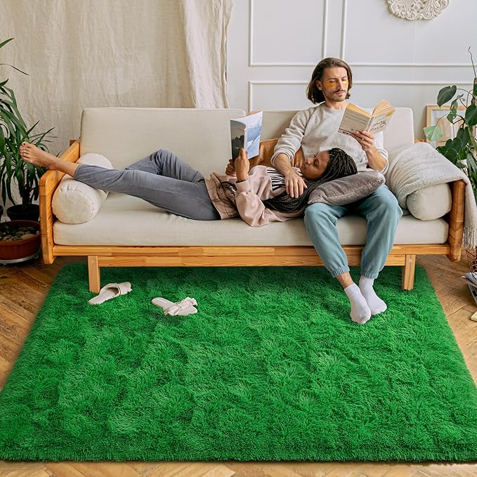 Chicrug Soft Area Rug for Bedroom Living Room Plush Fluffy Rug 4x6 Feet - Image 2