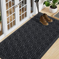 Smiry Front Door Mat Outside Entrance, Heavy Duty Sturdy Natural Rubber Doormat by Smiry
