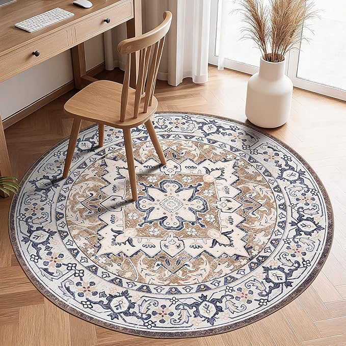 Lofus 4ft Area Rugs for Living Room, Washable Area Rug, Rugs for Bedroom by Lofus