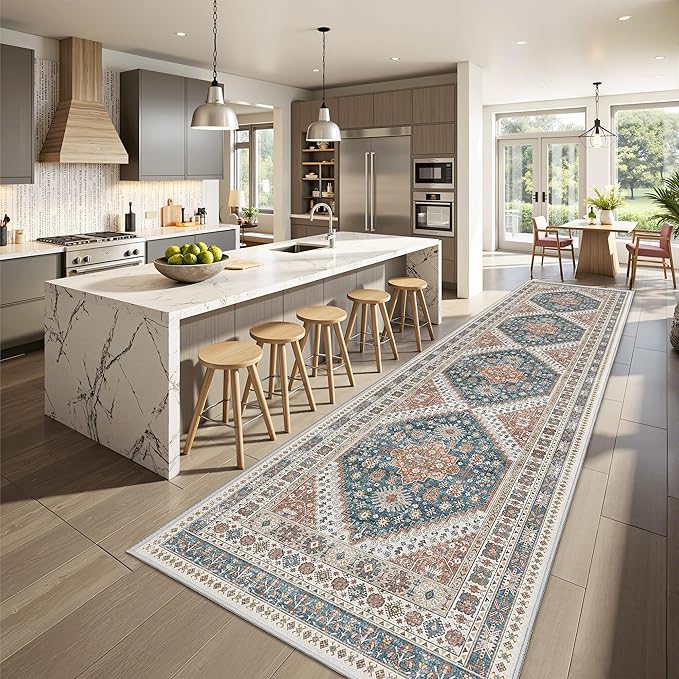 Kitchen Runner Rug Non Slip Washable 2.5x10, Soft Ultra-Thin Entryway Rug - Image 4
