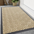 Smiry Front Door Mat Outside Entrance, Heavy Duty Sturdy Natural Rubber Doormat by Smiry