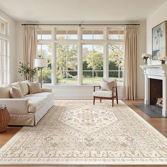 zesthome 7x9 Area Rug, Super Soft Washable Rugs by Zesthome