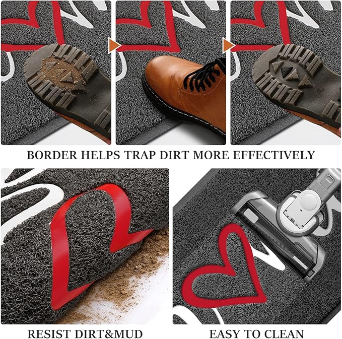 BeneathYourFeet Door Mat, Welcome Mat Low Profile Floor Mat Front Doormat - Image 6