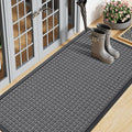 Smiry Front Door Mat Outside Entrance, Heavy Duty Natural Rubber Doormat by Smiry