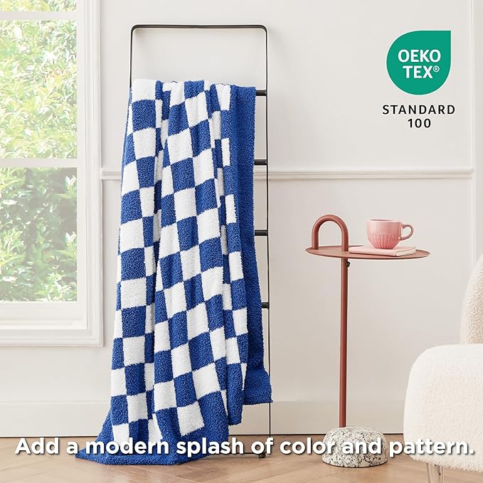 Bedsure GentleSoft Checkered Throw Blanket - Image 6