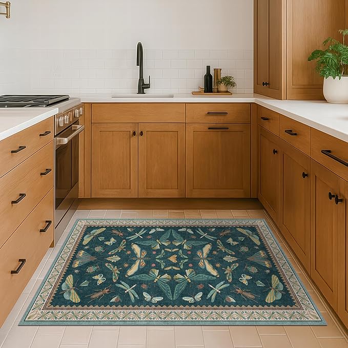 Teal 3x5 Entryway Rug - Image 3