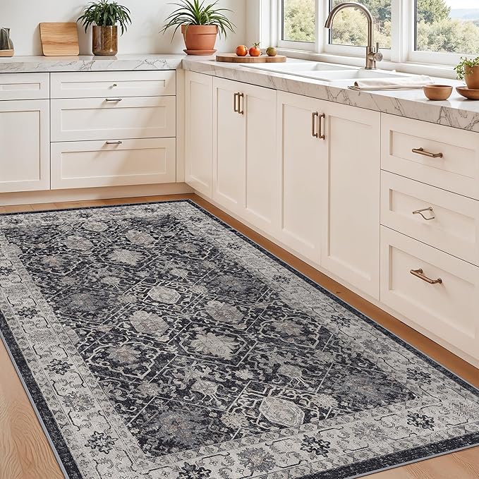 4x6 Living Room Area Rugs: Washable Non-Slip Boho Decorative Rugs - Image 6