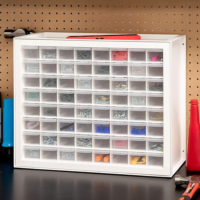 IRIS USA Small Parts Storage Cabinet, Made in USA, 64-Drawer Organizer Chest - Image 2