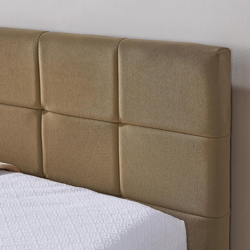 Yoglad Corner Bed Frame Full Size, Velvet Upholstered Daybed with A Backrest ...