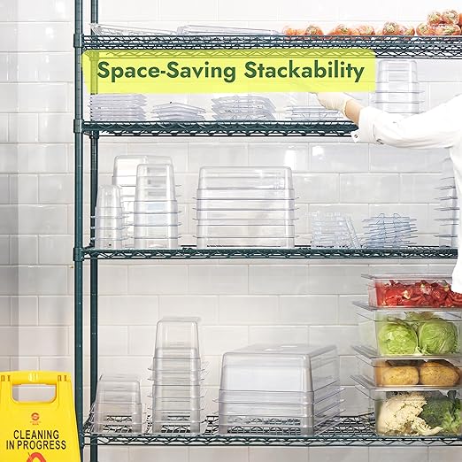 CURTA 4-Pack 1/2 Size 4" Deep NSF Polycarbonate Food Pans - Image 5