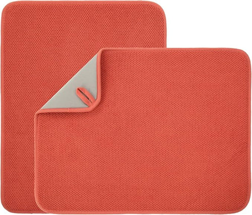 2 Pack Microfiber Dish Drying Mat by VESHE