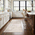 Washable 3x5 Kitchen Area Rug: Non-Slip Abstract Water-Resistant Entryway by HYHAOYUNLAI