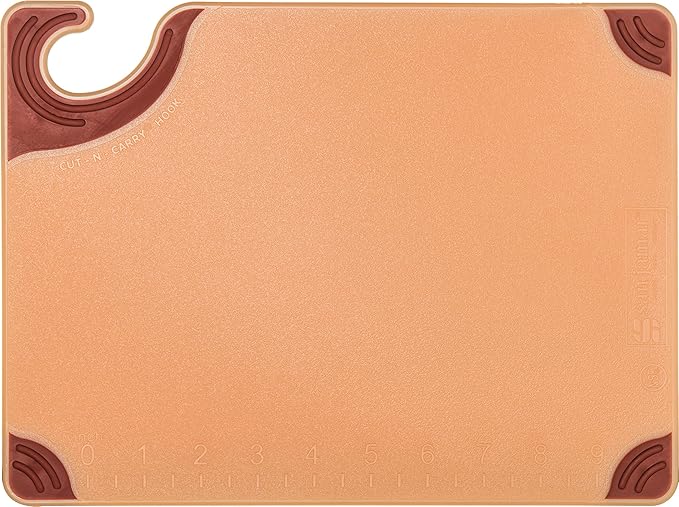 San Jamar Saf-T-Grip Plastic Cutting Board - Image 2