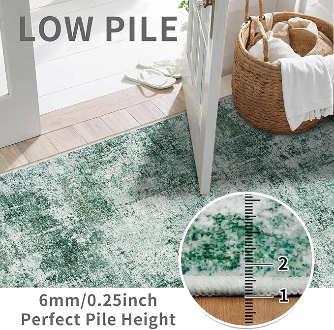 3x10 Washable Runner Rug for Hallway: Non Slip Runners Rugs Easy-to-Clean - Image 3