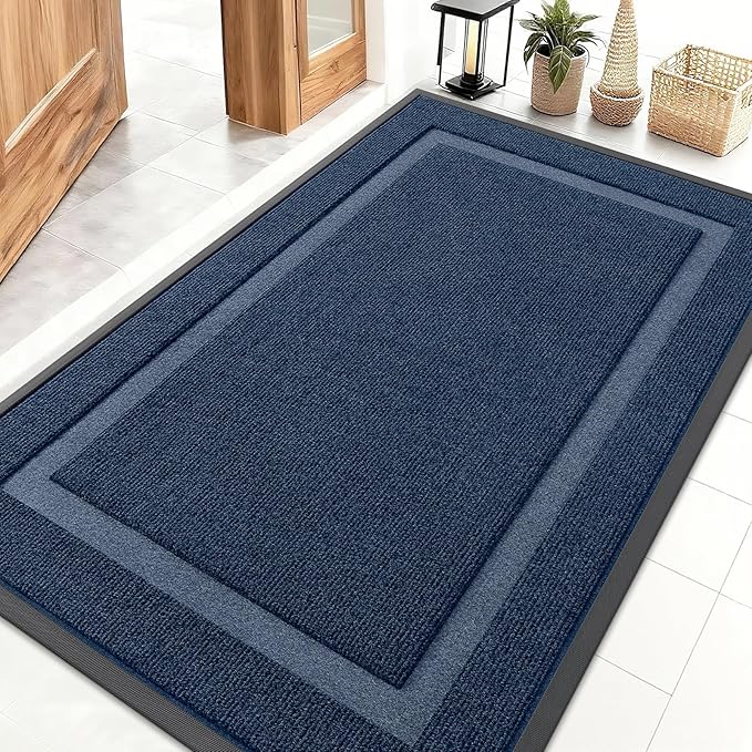 OLANLY Front Door Mat Indoor Outdoor Entrance, Waterproof All-Season, by OLANLY