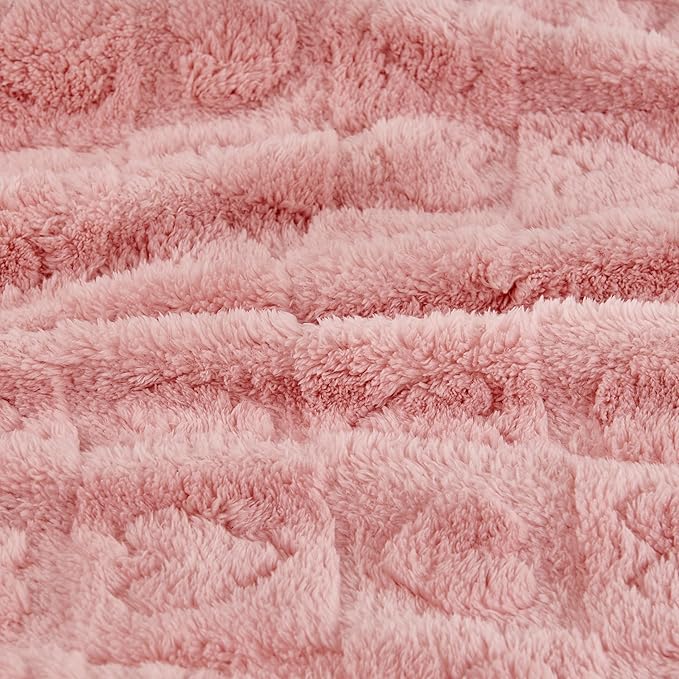 Yurhap Fleece Baby Blanket Heart Checkered Blanket, Ultra Soft Cozy Baby - Image 7