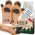 Bear Paw Oven Mitts (Beast Gloves) Funny Heat Resistant Oven Gloves, Non Slip Silicone Grip Bear Hands, Thick Potholders Set for Baking Grilling BBQ, Kitchen Gift, Cooking Gifts Kitchen Mitts Set
