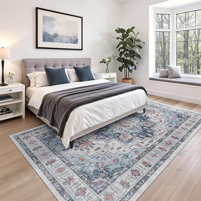 zesthome Washable Rug 5x7 Area Rugs, Stain Resistant Rugs - Image 9