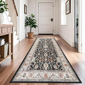 TOPRUUG Washable 4x8 Runner Rug: Vintage Non-Slip Hallway Runner Rug Durable by TOPRUUG