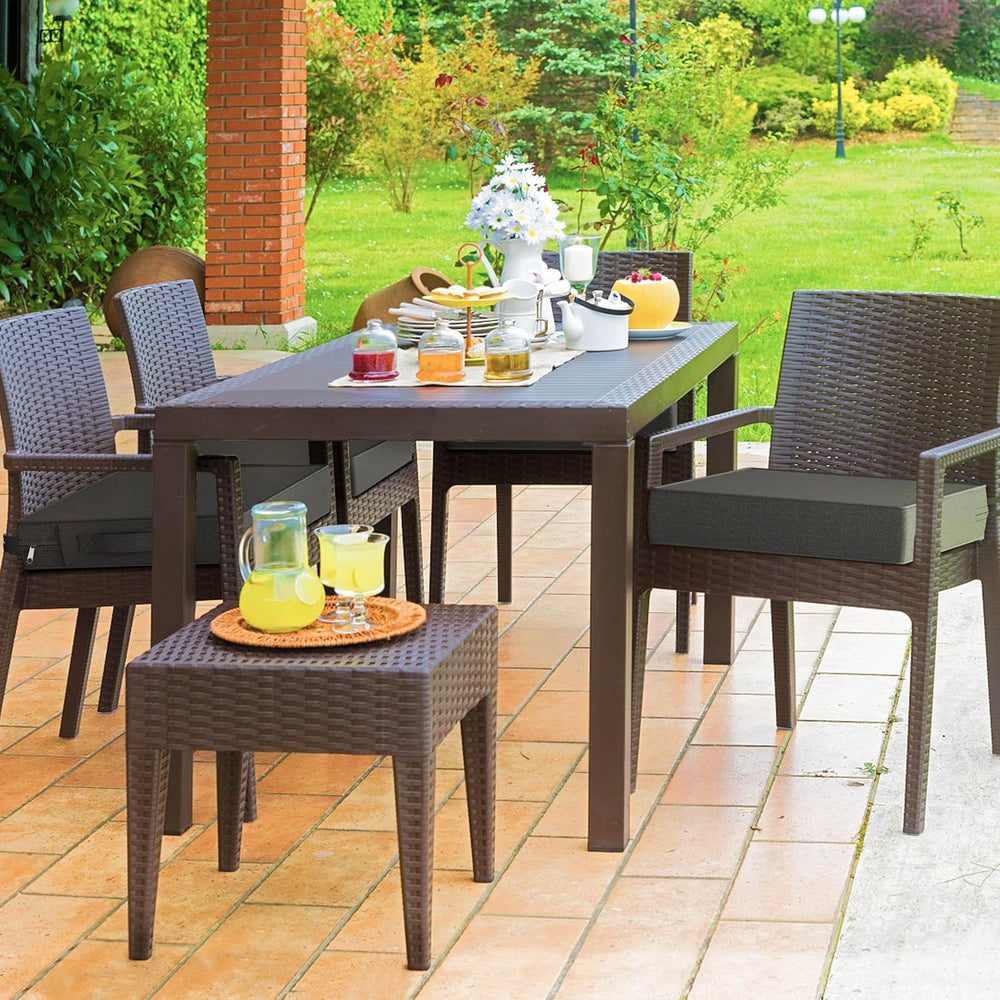 YENING 25x25 Memory Foam Outdoor Chair Cushions Waterproof 4 Inch Extra Thick...