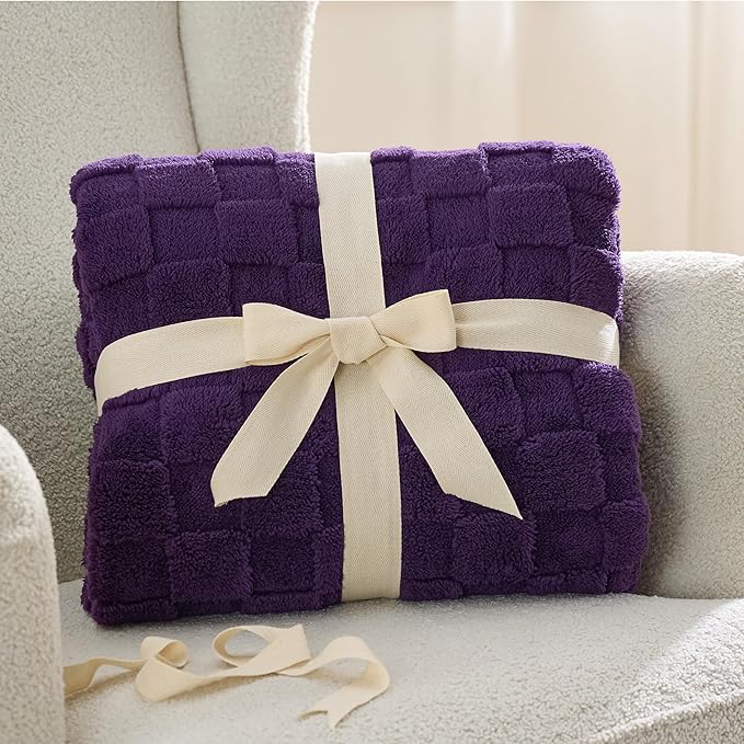 Bedsure GentleSoft Purple Throw Blanket - Image 7