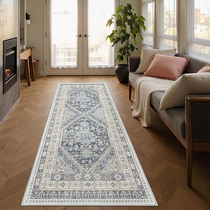 Runner Rug 2x6, Ultra-Thin Entryway Rug Non Slip Washable Rugs by Restydon