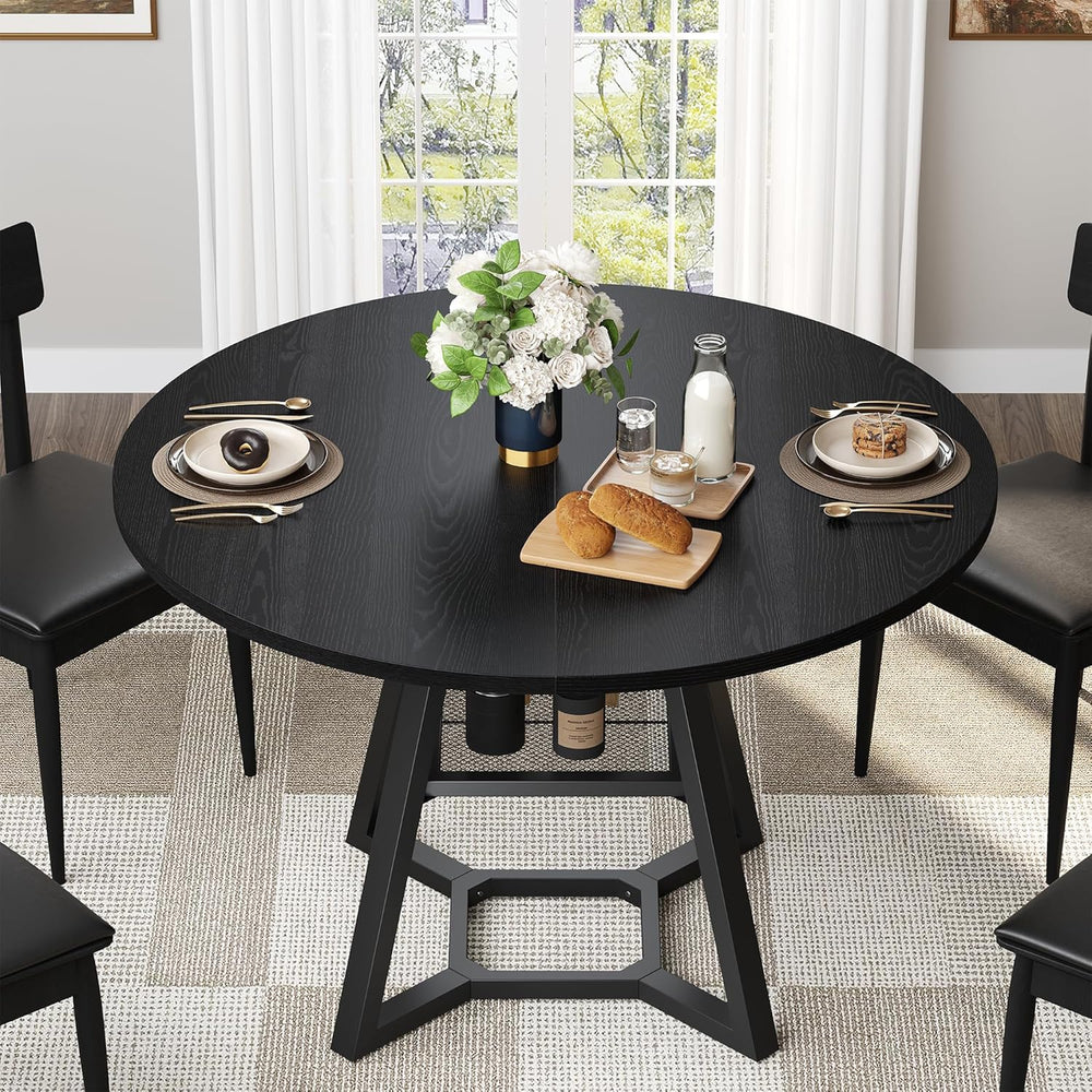 knoworld 47" Round Dining Table for 4, Kitchen Tables Dining Room Circle...