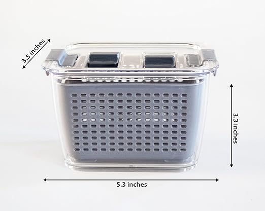 Kitchen Spaces Small Colander Stackable Food Storage Bin - Image 10