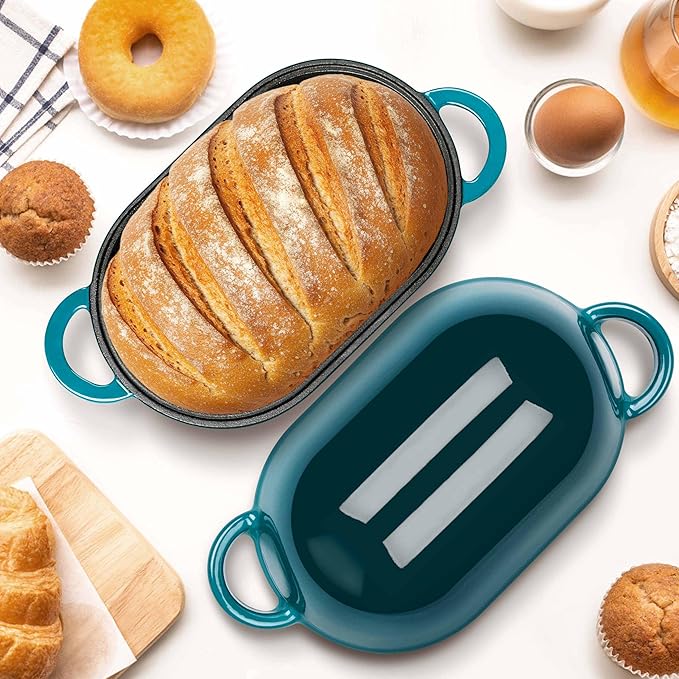 Homikit Enameled Cast Iron Dutch Oven