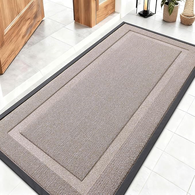 OLANLY Front Door Mat Indoor Outdoor Entrance, Waterproof All-Season, by OLANLY