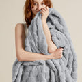 Bedsure GentleSoft Silver Grey Throw Blanket by BEDSURE