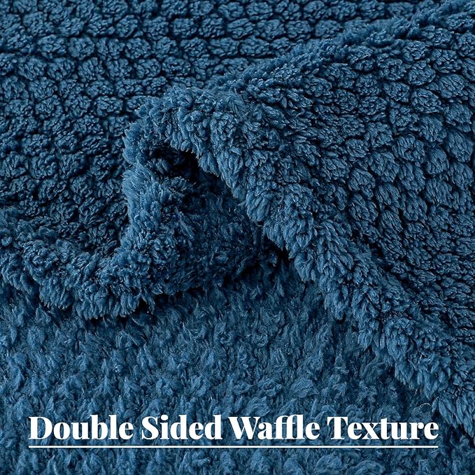 Whale Flotilla Extra Large Fuzzy Fleece Throw Blanket - Image 3
