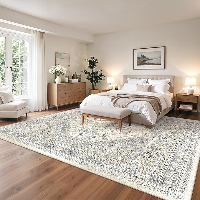 zesthome 10x14 Area Rugs, Stain Resistant Washable Rug, Ultra-Thin Rugs - Image 9