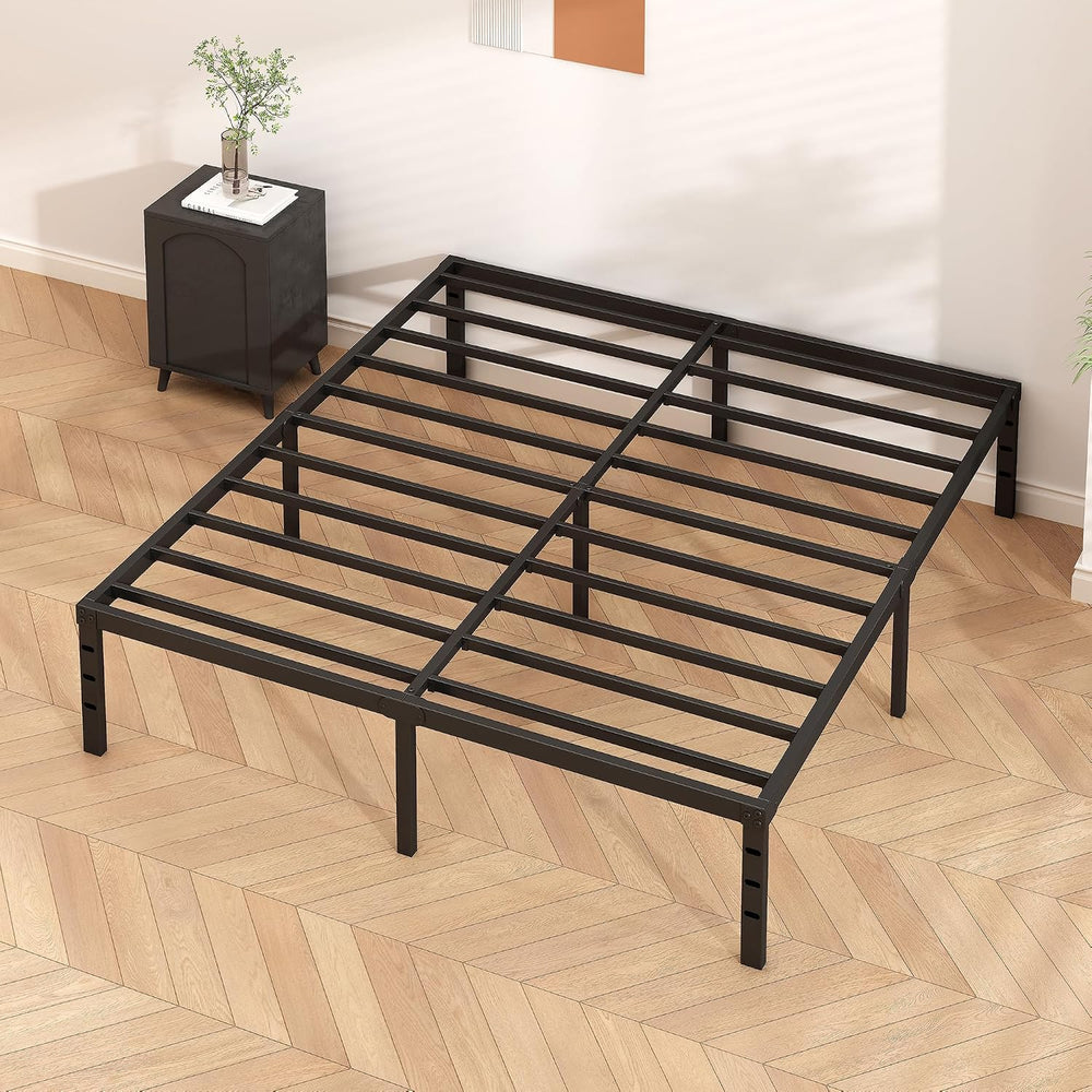HLIPHA Metal Platform Bed Frame 14 Inch Tall,No Box Spring Needed,Full Size B...