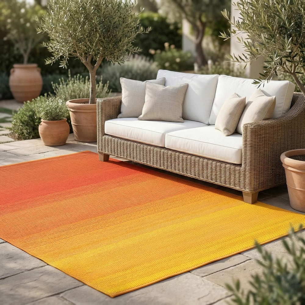 Fab Habitat Outdoor Rug - Waterproof, Fade Resistant, Crease-Free - Premium R...
