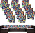 14 Pcs Stretch Patio Cushion Covers, Outdoor Couch Covers Replacement, Outdoor by BIETYONE