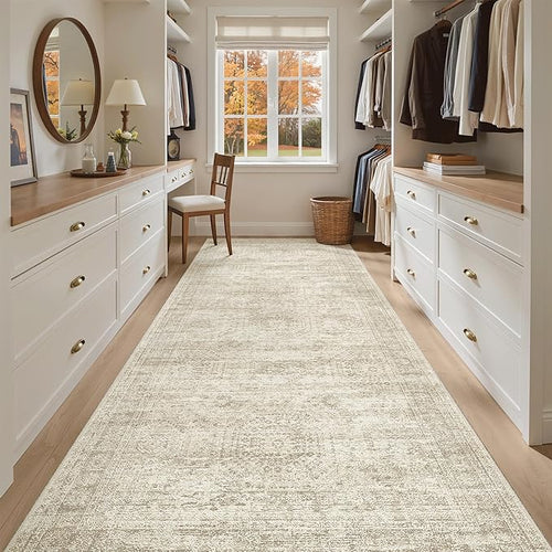 4x10 Wide Hallway Runner Rug: Washable Soft Rug Runners by Soalmost