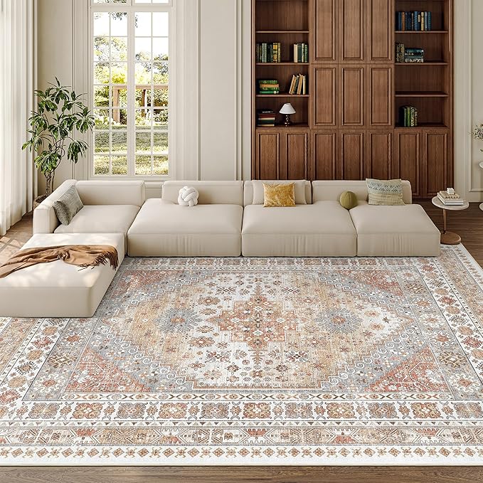 zesthome 9x12 Area Rugs, Stain Resistant Washable Rug, Ultra-Thin Rugs - Image 4